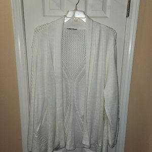Winter White Cardigan - Size 2X  New With Tags